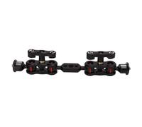 Bras magique robuste et durable, double rotule avec rotation à 360 et vis universelle 1/4" - Support compact en alliage d'aluminium pour