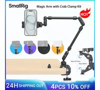 Bras magique SmallRig avec kit de serrage en forme de crabe, support de trépied de bureau réglable, bras de flèche, pour smartphones, Webcams, caméras d'action 4766 4766
