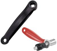 Bras Manivelle de Vélo,CHENKEE Universel Bras Gauche Manivelle 170mm Trou Carré Vélo Électrique Manivelle en Métal Pédaliers Entraînement Moyen avec Outil de Démontage pour Vélo de Montagne Route VTT