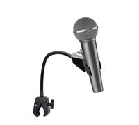 Bras Micro avec Pince à Crabe,30 cm Flexible Col de Cygne Support Micro Réglable Pied Micro Bureau pour Podcast Streaming Broadcast Gaming Radio