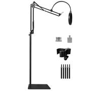 Bras Micro Pied au Sol avec 3 kg Base pour Blue Yeti, SM7B et Fifine K688