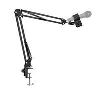 Bras Micro, Support de Microphone Bureau avec Adaptateur 3/8" et Clip Micro, Suspension Perche Micro de Table Compatible avec Blue Yeti, HyperX QuadCast, SoloCast, Streaming, Podcast
