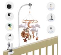 Bras mobile pour berceau de bébé, pince de table à langer flexible, support de berceau mobile col de cygne de 68 cm, fixation de berceau suspendue, support de moniteur multifonctionnel, support de