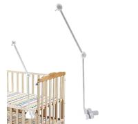 Bras mobile pour berceau de bébé, support mobile en bois pour nuage, cintre de lit réglable et amovible pour carillons éoliens, 69 x 11 x 3 cm, blanc
