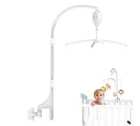 Bras Mobile pour Lit Bébé pour Enfants de 0 à 3 Ans 3 Pièces par Ensemble Bras Mobile pour Bébé de 24 Pouces avec Boîte à Musique Mécanique Cintre Rotatif 360 Degrés Berceau Amovible pour Bé