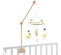 Bras Mobile pour Lit Bébé Support pour Hochet en Bois Berceau