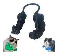 Bras musclé pour chat imprimé 3D - Bras avec muscles - Costume d'Halloween amusant - Accessoires de déguisement de super-héros pour chaton, chat, fête d'anniversaire (noir)