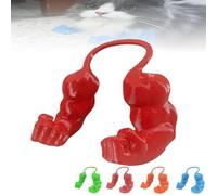 Bras musclés créatifs for Chat, imprimés en 3D, Bras musclés for Chat, poings serrés, for fête d'anniversaire, Accessoires de Costume d'halloween(Red)