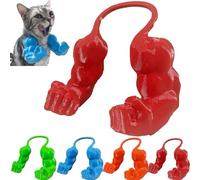 Bras Musclés for Chats, Bras Musclés Créatifs for Chats, Bras De Cou De Chat Géant Et Fort, Imprimé en 3D, Costume De Chat d'halloween, Chaton Drôle, Super-Héros, Accessoires De Cosplay(Red*1)
