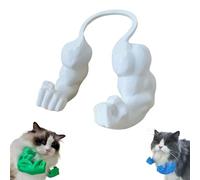 Bras musculaire pour chat - Imprimé 3D - Col de chat avec muscles - Costume d'Halloween amusant - Accessoires de déguisement de super-héros pour chaton et chat - Fournitures de fête d'anniversaire