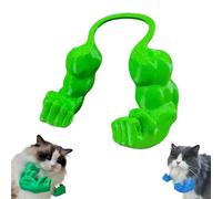 Bras musculaire pour chat - Imprimé 3D - Col de chat avec muscles - Costume d'Halloween amusant - Accessoires de déguisement de super-héros pour chaton - Fournitures de fête d'anniversaire (vert)