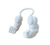 Bras musculaire pour chat imprimé en 3D avec accessoire de costume pour amoureux des chats (blanc)