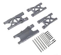 Bras oscillant amélioré pour voiture Arrma 1 8 4S RC Desert Short Course Truck en métal léger 238 g Suspension améliorée Rouge titane performance tout-terrain (couleur titane)