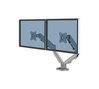 Fellowes Kit de montage bras doubles réglables pour 2 moniteurs Argent RAL 9023