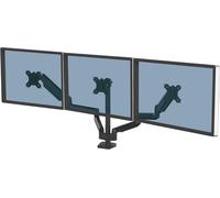 Bras Porte Écrans Platinum Double Horizontal pour 2 Moniteurs Jusqu'à 32"", Hauteur Ajustable, Norme VESA, 2 Ports USB