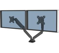 Bras Porte Écrans Platinum Double Horizontal Pour 2 Moniteurs Jusqu'À 32"", Hauteur Ajustable, Norme Vesa, 2 Ports Usb