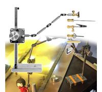 Bras pour arrêt sur Image, Kit d'animation en Acier Inoxydable avec 5 connecteurs, Longueur de Bras de 25 cm, Support de Levage de 16 ou 26 cm pour systèmes de Montage en Studio. (H:26cm)