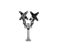 StarTech – Support de bureau double ARMDUALPS – Bras articulé réglable, jusqu'à 27" VESA, argent