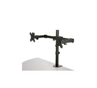 StarTech Bras double pour écran PC ARMDUAL2 – Aluminium, double articulation VESA jusqu'à 32" – Noir