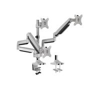 LogiLink Support 3 écrans – Kit de montage Aluminium 13"-32" VESA 75x75/100x100 Incl. ±90° Rot. 90°