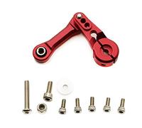 Bras servo en alliage 25T et lien de servo pour Arrma Kraton 6S BLX Typhon 6S BLX Mojave 6S BLX Felony 6S BLX Notorious 6S BLX Upgrade Parts (Rouge)