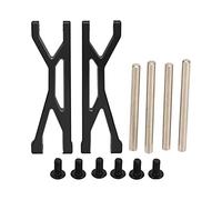 Bras supérieur de Voiture RC Bras oscillant de Suspension en Alliage d'aluminium Haute résistance Direction précise pour Voitures RC Traxxas à l'échelle 1/5 Ensemble de 2 pièces (Noire)