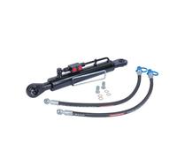 Bras supérieur hydraulique catégorie 2-2 avec bloc de blocage et 2 tuyaux hydrauliques - Longueur au choix (min. et max : 600 à 890 mm)