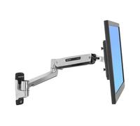 Bras support d'écran Ergotron pour Ecran, Ecrans à affichage dynamique, Ecran LCD, Moniteur, Ordinateur tout-en-un, TV - Aluminium poli