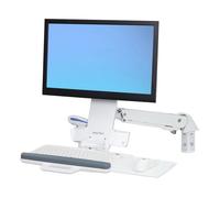 Ergotron Sit-Stand Combo kit de montage - pour écran LCD/clavier/souris/lecteur de codes à barres - blanc