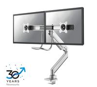 Bras support d'écran Neomounts NM-D775DXSILVER, 10 à 32 pouces, jusqu'à 8 kg, 2 écrans, VESA 75x75 à 100x100