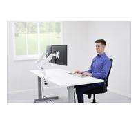 Fellowes Bras articulé double Platinum Series 8056301 – Inclinable pour écrans 32"-65" Blanc