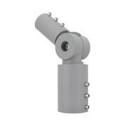 LEDKIA LIGHTING Bras sur Colonne Orientable 90º Ø60mm pour les Luminaires Éclairage Public Gris Gris