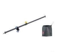 Bras télescopique réglable de 55 à 100 cm, tige de perche Ripod pivotante à 180 °, tige d'extension pour trépied cantilever avec sac de sable vide