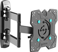 Bras Tv Mural Articulé Pour 17-43 Pouces Ecran, Accroche Tv Mural Poids De 35 Kg - Fixation Murale Tv Vesa 100X100-200X200, Support Mural Tv Plein Mouvement M4Sr-B Noir