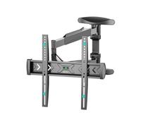 ONKRON Support TV Mural 40""-75"", Bras TV Pivotant et Inclinable, VESA 100x100-400x400, jusqu’à 35 kg, NP47-B Noir