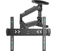 Bras Tv Mural Articulé Pour 40"" - 75"" Tv, Fixation Murale Tv Poids De 35 Kg - Support Mural Tv Universel Vesa 100X100 - Vesa 400X400 Mm/Support Television Mural Pivotant Inclinable Np47-B Noir