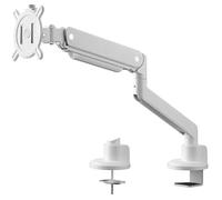 One For All Support de table Solid Single – 1 écran 33–88,9 cm, blanc, réglable en hauteur