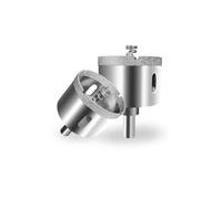 Brasage électrolytique avec foret de positionnement central à ressort for marbre, verre, carrelage, plaque de roche, outil spécial for trous secs(22mm)