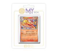 Braségali 042/182 Holo ou Reverse (aléatoire) - Myboost X Écarlate et Violet 10Rivalités Destinées - Coffret de 10 Cartes Pokémon Françaises