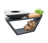 Brasero Artiss G4 Graphite Plaque De Cuisson Acier Inoxydable Alimentaire Multicolore