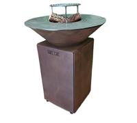 Brasero Auvergnat Corten Normal Rond 62 Simple Cuve