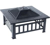 Brasero barbecue 3 en 1 avec couvercle anti braise "Flaméo" - Noir