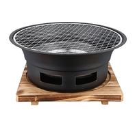 Brasero avec étagère de barbecue pour jardin, terrasse, extérieur - Brasero pour chauffage, poêle à charbon, poêle à bois, barbecue, foyer