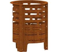 Brasero BARBECOOK Jules avec cendrier en acier corten BC-W