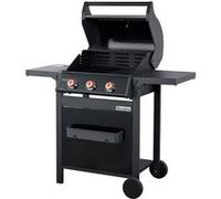 BRASERO - Barbecue SPRING II 3 Feux - Surface de cuisson mixte en Fonte émaillée - 1/2 plaque de cuisson - 1/2 grille de cuisson - 3 Brûleurs à gaz - Puissance de 9,45 kW - Jusqu'à 10 convives