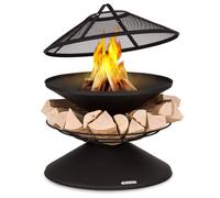 Braséro Blumfeldt Aguilera - Foyer extérieur avec barbecue - 65 cm - Acier Noir