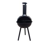 Brasero Boule Cheminée d'extérieur - FAVEX - Bûches & Charbon et bois - Sur Pieds - Acier peint - Noir
