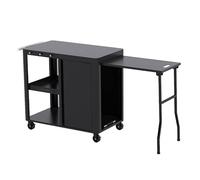BRASERO by FAVEX - Chariot plancha Evolution - Desserte extérieure Mobile - Plateau 85 x 50 cm - Extension latérale escamotable - Rangement fermé - Roues avec Freins