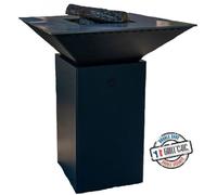 Brasero Cevenol Acier Normal Carre 74 Gris Anthracite Double Cuve