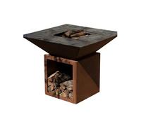 Brasero Cevenol Corten Bois Carre 103 Simple Cuve